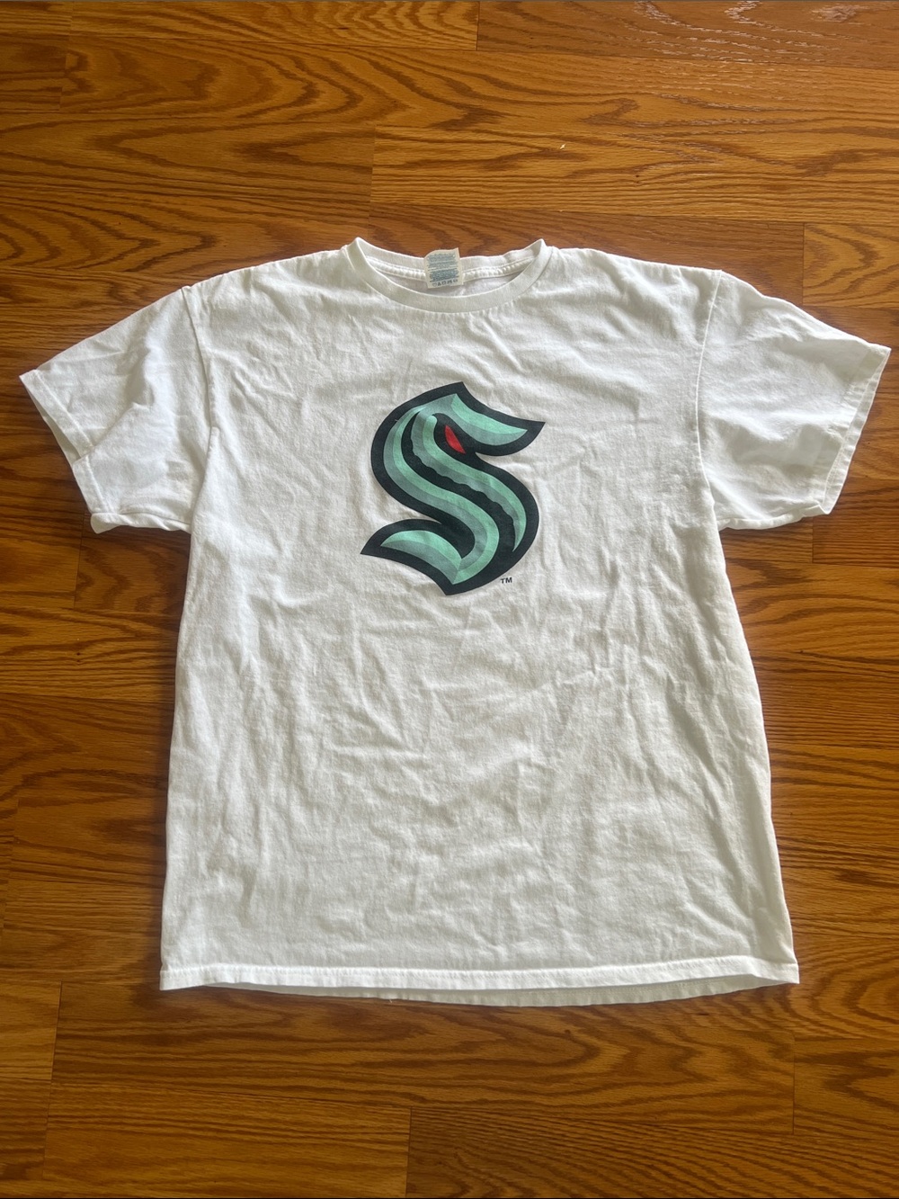 Seattle Kraken White Unisex Logo T-Shirt